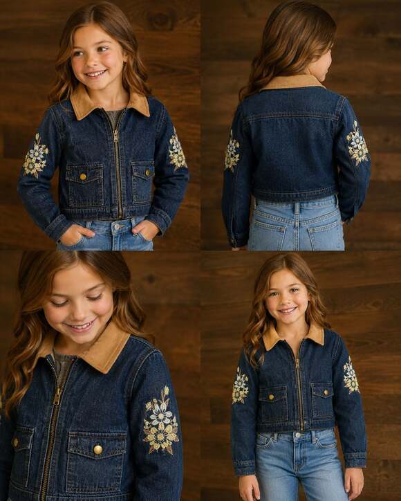 Little Lass Other - Girls Little Lass Denim Jacket
